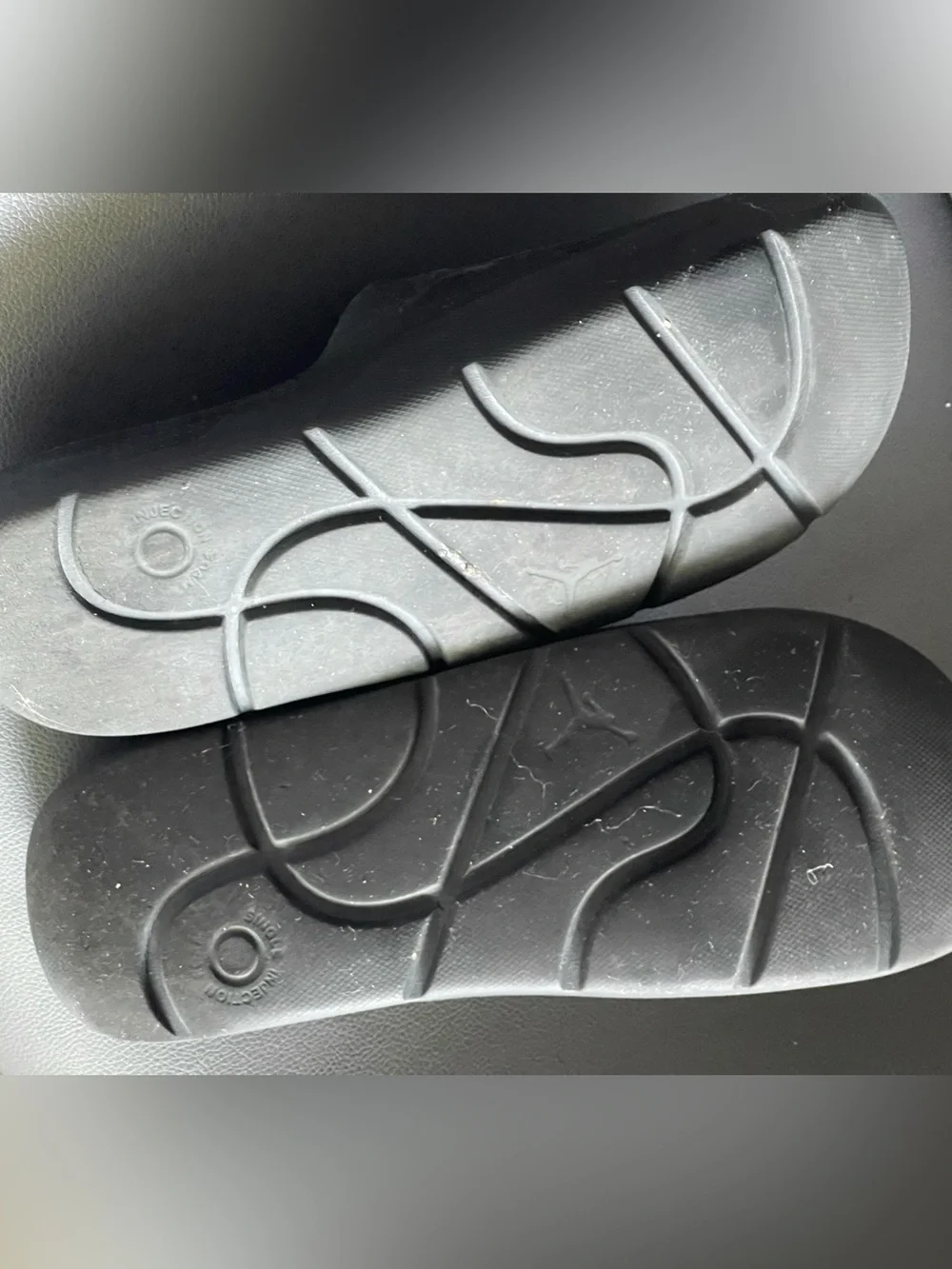 Jordan Black Slip-On Slide Sandals